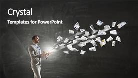  Presentation with busy - Audience pleasing PPT layouts consisting of overpower - handsome busy businessman making notes backdrop and a  colored foreground