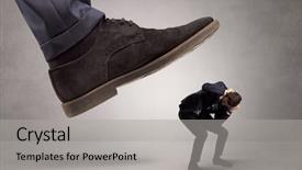  Presentation with snow illustrated for children - Presentation enhanced with overpower - young businessman illustrated inconsiderable background and a  colored foreground