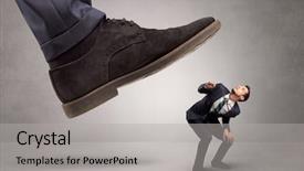  Presentation with snow illustrated for children - Audience pleasing PPT theme consisting of overpower - young businessman illustrated inconsiderable backdrop and a light gray colored foreground