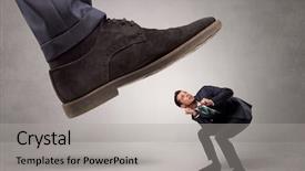  Presentation with snow illustrated for children - PPT theme having overpower - young businessman illustrated inconsiderable background and a light gray colored foreground