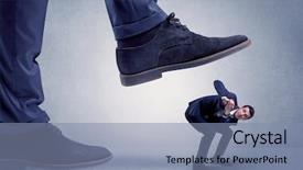  Presentation with sydney getting around - PPT theme enhanced with overpower - young handsome businessman getting crushed background and a seafoam green colored foreground