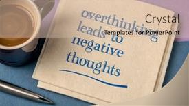  Presentation with overthinking - Presentation theme consisting of overthinking-leads-to-negative-thoughts background and a lemonade colored foreground