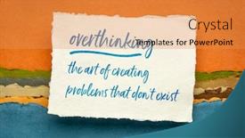  Presentation with overthinking - Audience pleasing slide deck consisting of overthinking-the-art-of-creating backdrop and a gold colored foreground