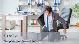  Presentation with angry - PPT layouts having overtime salary - angry businessman shocked working background and a light gray colored foreground