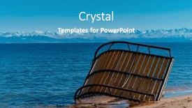  Presentation with storm - Slide deck enhanced with overturned-sun-lounger background and a teal colored foreground