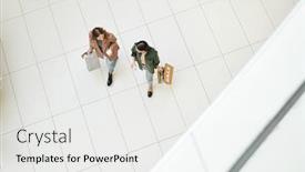  Presentation with trade - Slide set having overview-of-two-young-friendly background and a white colored foreground