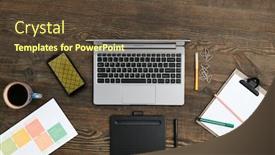  Presentation with pharmaceutical industry overview - Slide set featuring overview-of-workplace-of-contemporary background and a tawny brown colored foreground