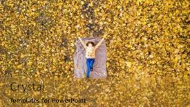  Presentation with carpet - Colorful slides enhanced with overviewed-school-girl-lying backdrop and a gold colored foreground
