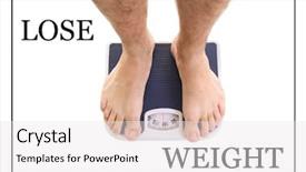  Presentation with motivation - PPT theme featuring excess body fat wellness - motivation quote lose weight background and a sky blue colored foreground