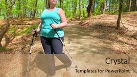  Presentation with walking trail - Amazing presentation having slimming and active lifestyle theme backdrop and a coral colored foreground