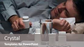  Presentation with overworked - Presentation design consisting of overworked-businessman-is-lying background and a gray colored foreground