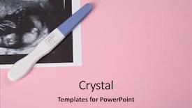  Presentation with pregnancy - Presentation with babys womb - ultrasound photo and pregnancy test background and a lemonade colored foreground