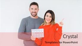  Presentation with catholic couple silhouette of young - Audience pleasing presentation theme consisting of ovule - young couple holding ovulation calendar backdrop and a red colored foreground