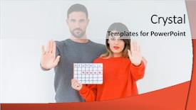  Presentation with annual cycle green mayan calendar - Amazing presentation theme having ovule - young couple holding ovulation calendar backdrop and a white colored foreground