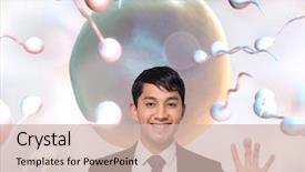  Presentation with system thinking - Cool new slide deck with ovum - composite image of smiling businesswoman backdrop and a soft green colored foreground