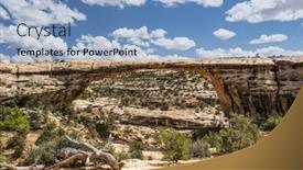  Presentation with utah - Audience pleasing presentation theme consisting of owachomo-bridge-in-natural-bridges backdrop and a light blue colored foreground