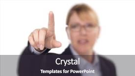  Presentation with rock climber reaching summit - PPT theme featuring own buttons or touch screen background and a dark gray colored foreground