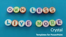  Presentation with live - Slide deck enhanced with own less live more background and a ocean colored foreground