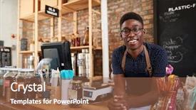  Presentation with grocery store - Audience pleasing PPT theme consisting of owner of sustainable plastic free backdrop and a tawny brown colored foreground