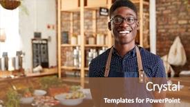  Presentation with sustainable cities tourism - Beautiful theme featuring owner of sustainable plastic free backdrop and a coral colored foreground