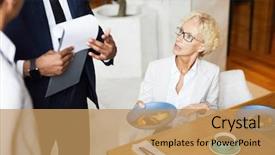  Presentation with siomai food business - Audience pleasing slide set consisting of owner of the restaurant backdrop and a coral colored foreground