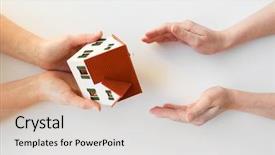  Presentation with real estate for sale - PPT theme with ownership - charity building sale real estate background and a lemonade colored foreground