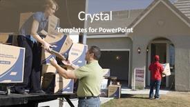  Presentation with ownership - Cool new theme with ownership - couple unloading moving boxes backdrop and a gray colored foreground