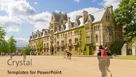  Presentation with christ - Audience pleasing PPT layouts consisting of oxford-uk-may-3-students backdrop and a yellow colored foreground