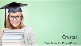  Presentation with american graduation african education - Presentation design enhanced with oxford university - education happiness graduation and people background and a soft green colored foreground