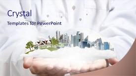  Presentation with green life - Colorful theme enhanced with  backdrop and a  colored foreground