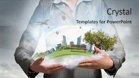  Presentation with environment - Amazing PPT layouts having question of environment and modern life mixed media backdrop and a light blue colored foreground