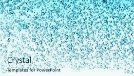  Presentation with clear water - PPT layouts having oxygen bubbles in clear blue background and a cool aqua colored foreground