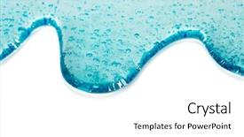  Presentation with clear water - Slide deck featuring oxygen bubbles in clear blue background and a white colored foreground