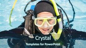  Presentation with training - Amazing presentation having oxygen cylinders - portrait of young woman backdrop and a  colored foreground