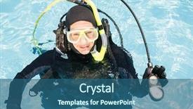  Presentation with safety training poor housekeeping - Cool new presentation theme with oxygen cylinders - portrait of young woman backdrop and a  colored foreground