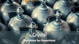  Presentation with scuba diving - Audience pleasing slide set consisting of oxygen cylinders - scuba diving air tank backdrop and a ocean colored foreground