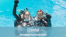  Presentation with swimming pool - Presentation theme enhanced with sweet pink ribbon shape on pink background paper for breast cancer awareness symbol to promote in october month campaign background and a light gray colored foreground.