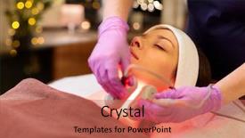  Presentation with beauty cosmetic - Cool new theme with oxygen therapy - people beauty cosmetic treatment cosmetology backdrop and a  colored foreground