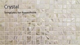  Presentation with oyster - Colorful presentation theme enhanced with oyster shell textured mosaic tiles backdrop and a soft green colored foreground