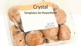  Presentation with plastic container - PPT theme featuring oz - 8 oz plastic grocery container background and a lemonade colored foreground