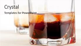  Presentation with white milk - PPT theme with oz - black and white russian cocktails background and a  colored foreground