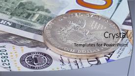  Presentation with american flag and eagle - Amazing presentation theme having oz - one dollar silver american eagle backdrop and a light gray colored foreground