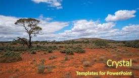  Presentation with outback australia - Audience pleasing presentation theme consisting of oz - south australia outback desert backdrop and a tawny brown colored foreground