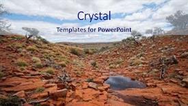  Presentation with outback australia - Audience pleasing PPT theme consisting of oz - south australia outback desert backdrop and a sky blue colored foreground