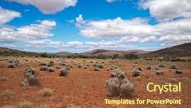  Presentation with outback australia - Presentation theme enhanced with oz - south australia outback desert background and a tawny brown colored foreground