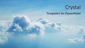  Presentation with airplane night sky cloud - Amazing slide set having ozon - above the clouds beautiful above backdrop and a light blue colored foreground