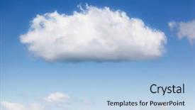  Presentation with sunny sky - Presentation design having ozon - fantastic view of the azure background and a light blue colored foreground