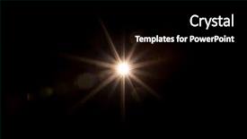  Presentation with sun - Slide deck having ozon - sun rays beams texture isolated background and a black colored foreground