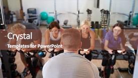  Presentation with train the trainer - Beautiful PPT theme featuring p - rear view of male trainer backdrop and a tawny brown colored foreground