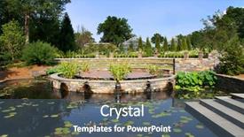  Presentation with gardens - Slide set enhanced with p - sarah p duke gardens background and a ocean colored foreground